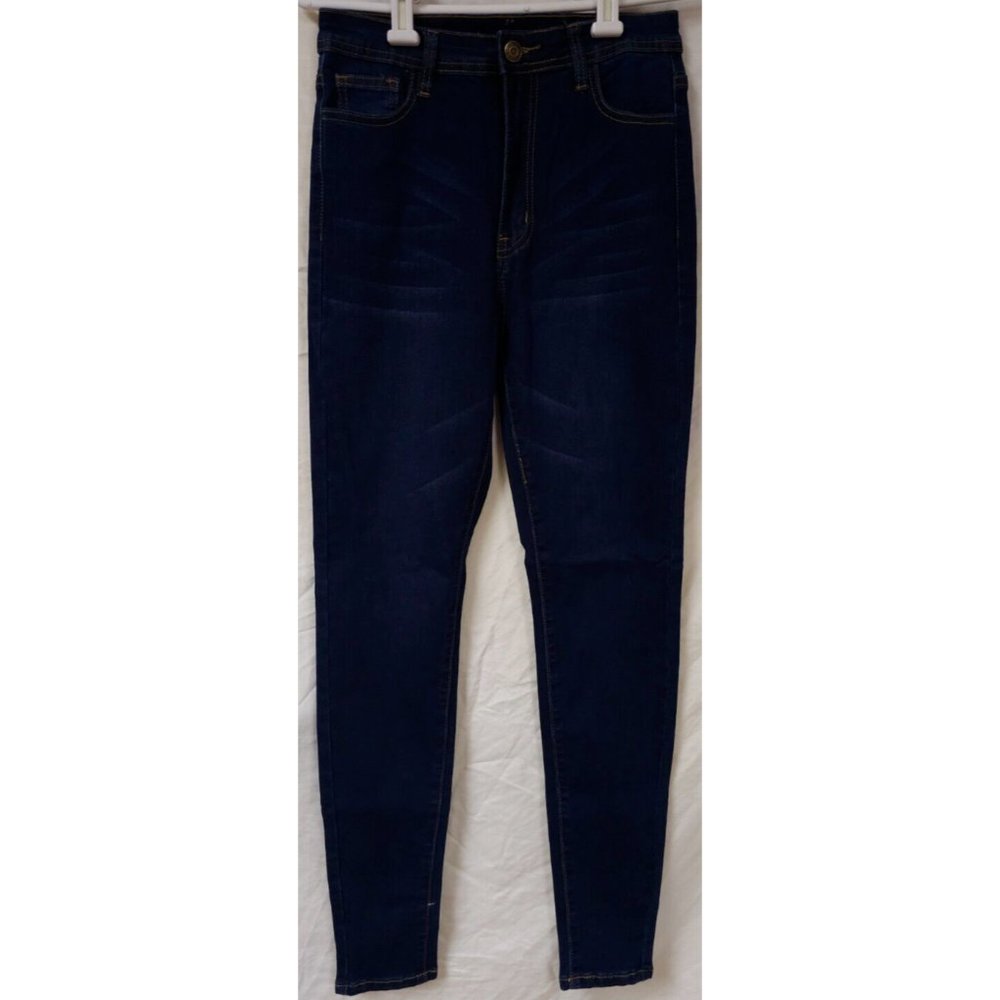 Lover Brand Juniors Medium Dark Wash Stretch High Waist Skinny Jeans 26X30 NWT